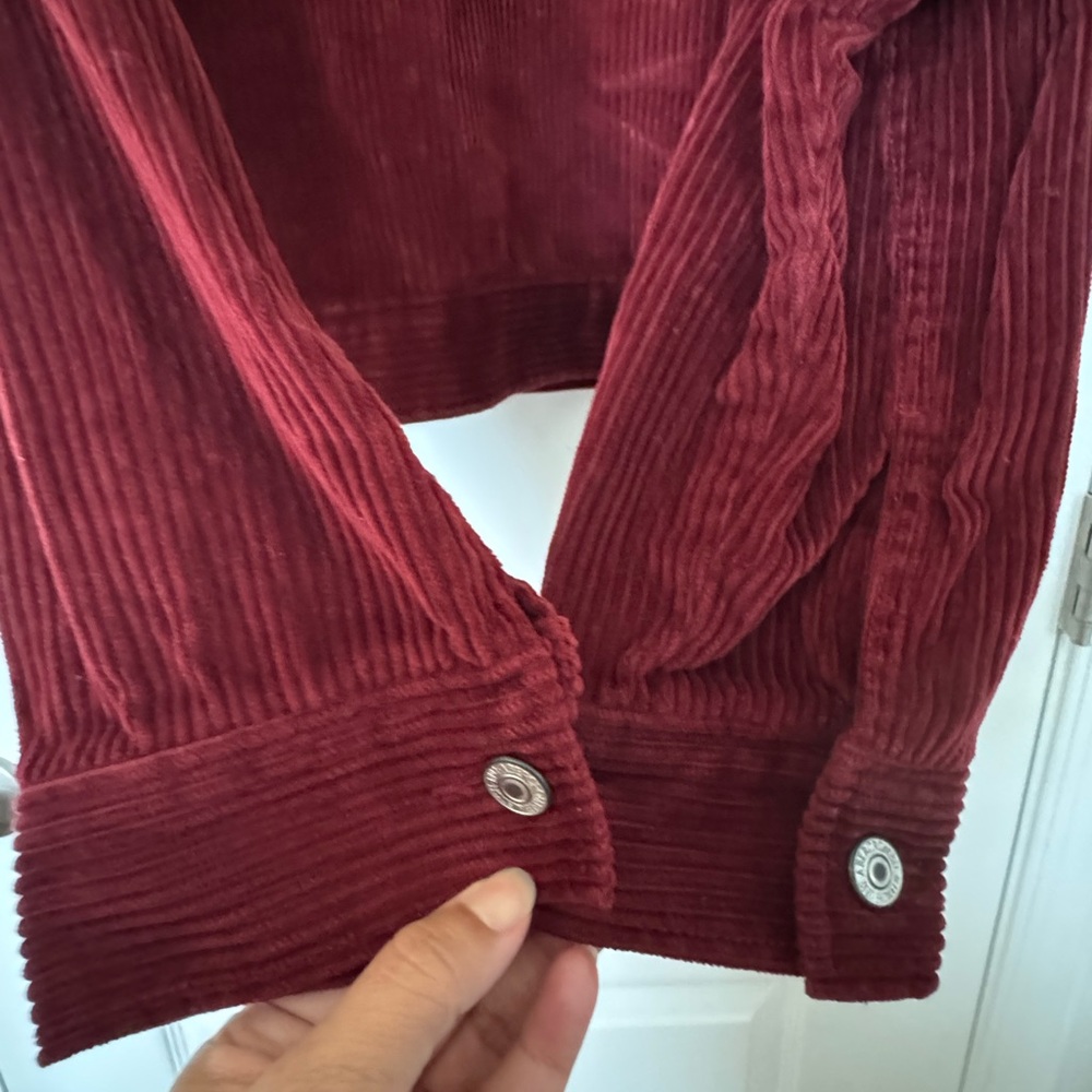 Abercrombie And Fitch Red Corduroy Jacket - image 5